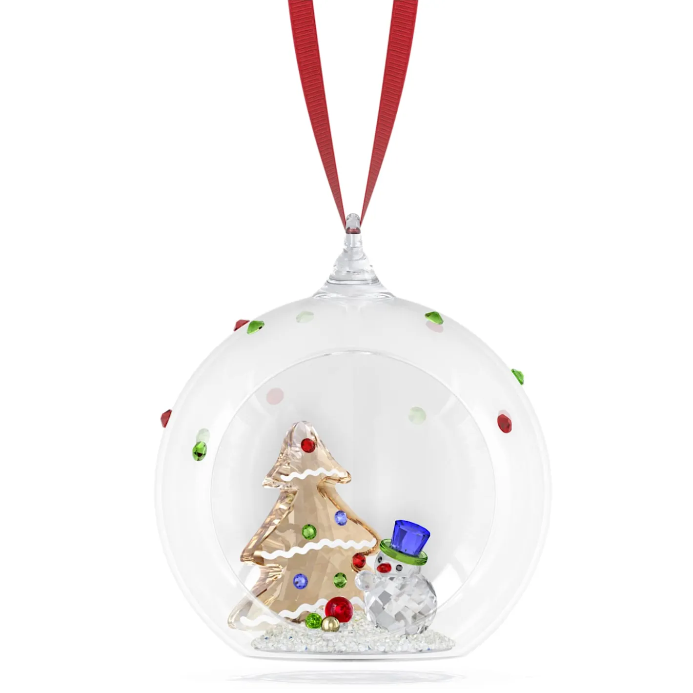 Holiday Cheers Baum und Schneemann Weihnachtskugel