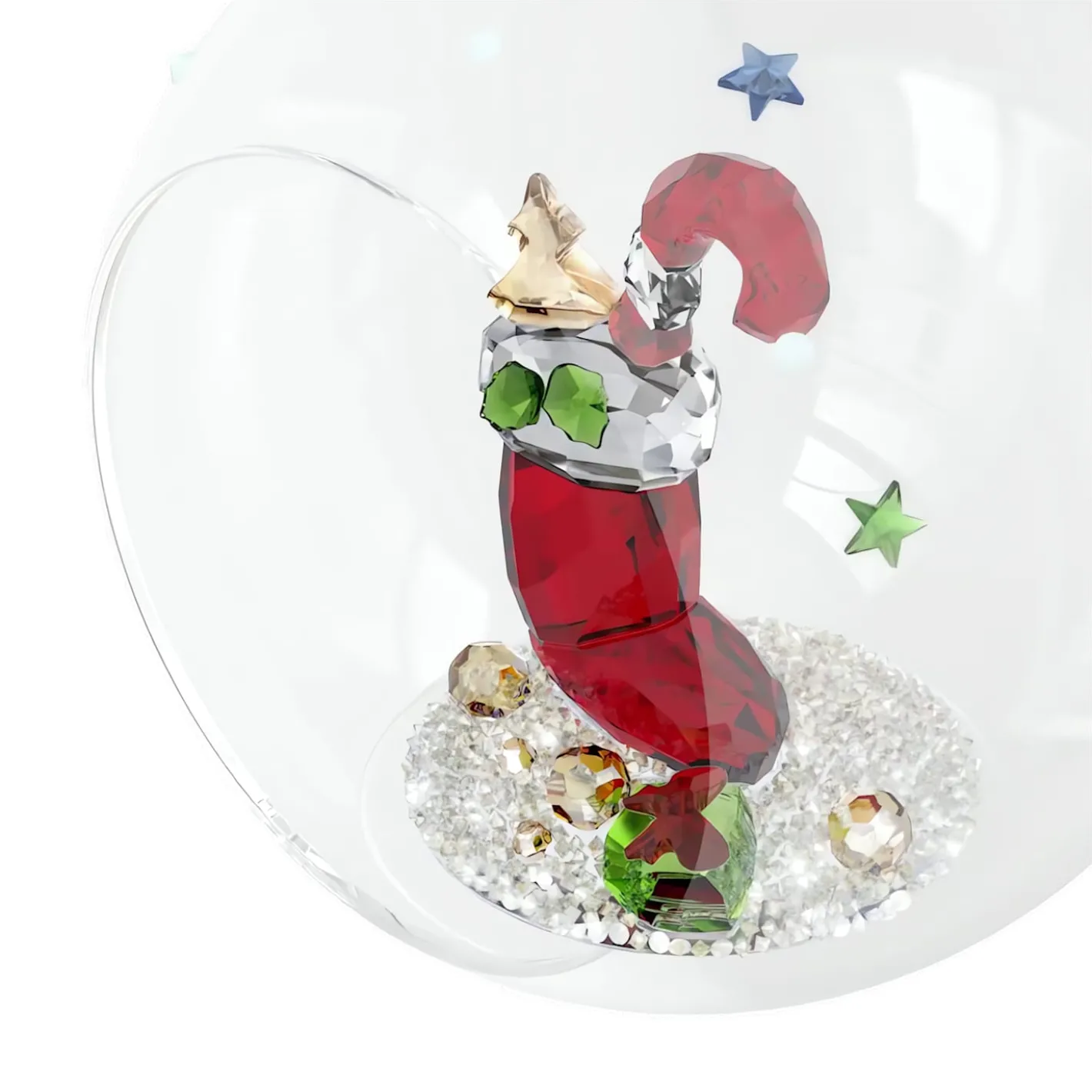 Holiday Cheers Nikolausstiefel und Bonbon Weihnachtskugel