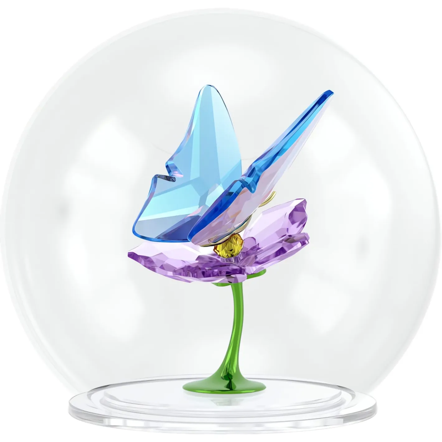 Idyllia Glaskugel Schmetterling und Blume