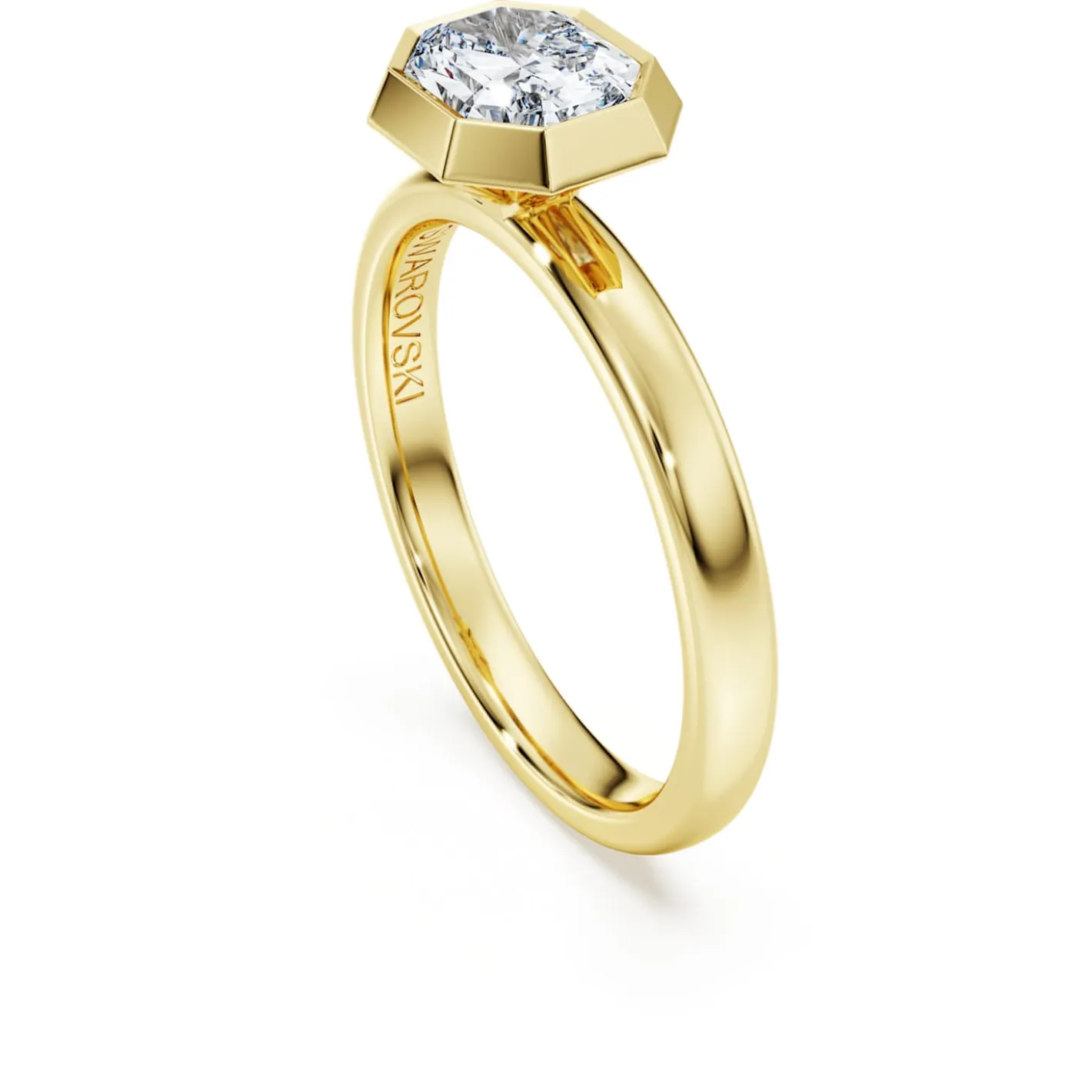 Octagon Ring mit Kesselfassung