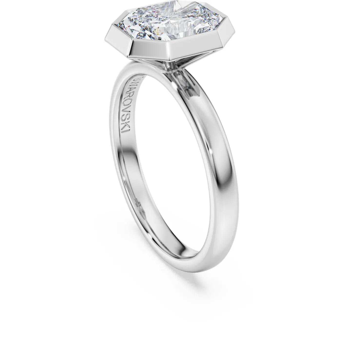 Octagon Ring mit Kesselfassung