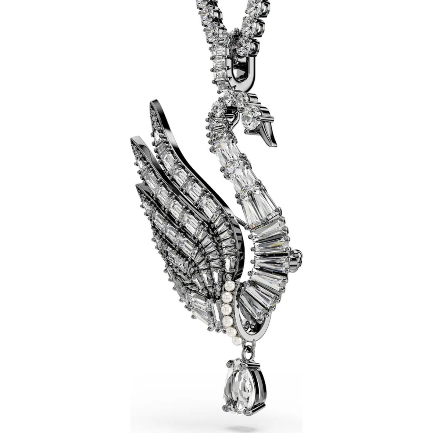 Swan Anhänger und Brosche